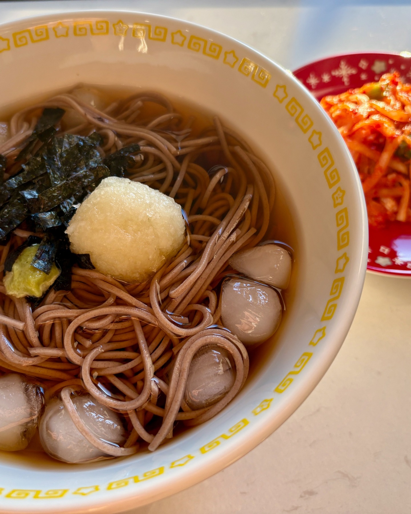 Cold Soba / Korean Pickled Radish