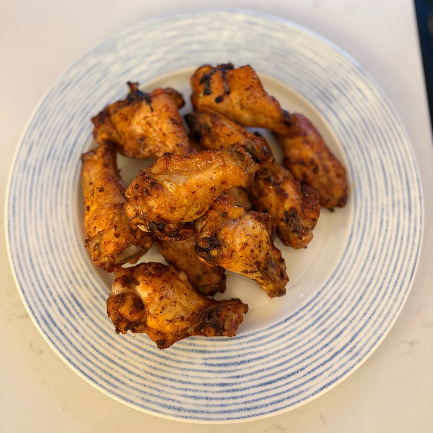 Homemade Sazon Seasoning Dry Rubbed Baked Wings